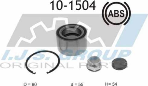 IJS GROUP 10-1504 - Kit cuscinetto ruota autozon.pro