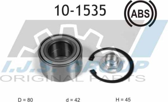 IJS GROUP 10-1535 - Kit cuscinetto ruota autozon.pro