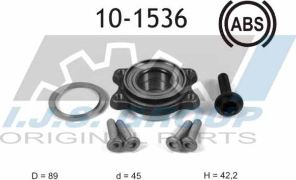 IJS GROUP 10-1536 - Kit cuscinetto ruota autozon.pro