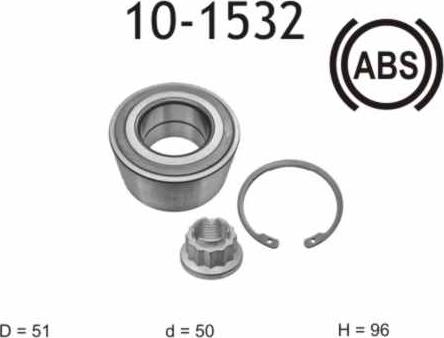 IJS GROUP 10-1532 - Kit cuscinetto ruota autozon.pro