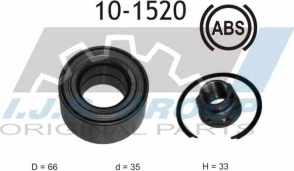 IJS GROUP 10-1520 - Kit cuscinetto ruota autozon.pro