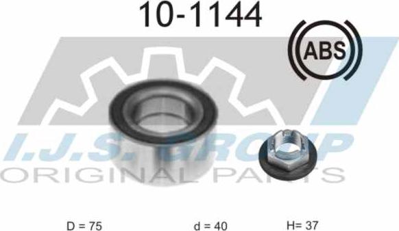 IJS GROUP 10-1144 - Kit cuscinetto ruota autozon.pro