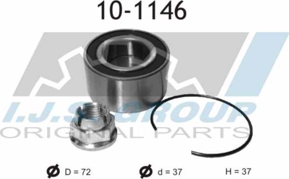 IJS GROUP 10-1146 - Kit cuscinetto ruota autozon.pro