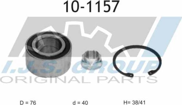 IJS GROUP 10-1157 - Kit cuscinetto ruota autozon.pro