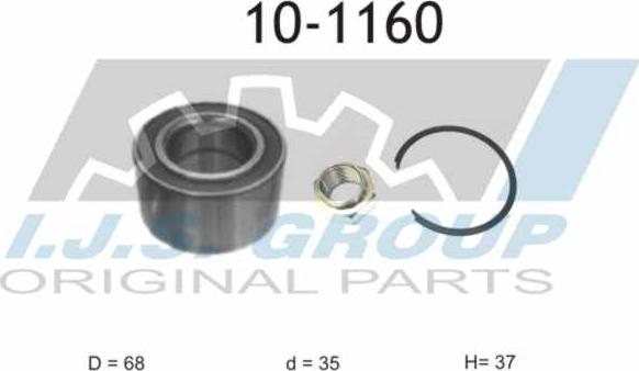 IJS GROUP 10-1160 - Kit cuscinetto ruota autozon.pro