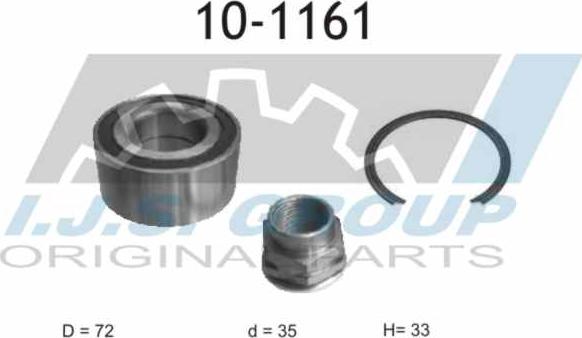 IJS GROUP 10-1161 - Kit cuscinetto ruota autozon.pro