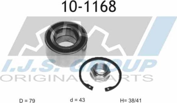 IJS GROUP 10-1168 - Kit cuscinetto ruota autozon.pro