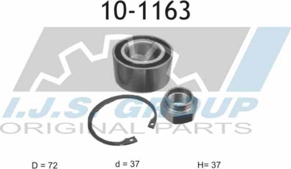 IJS GROUP 10-1163 - Kit cuscinetto ruota autozon.pro