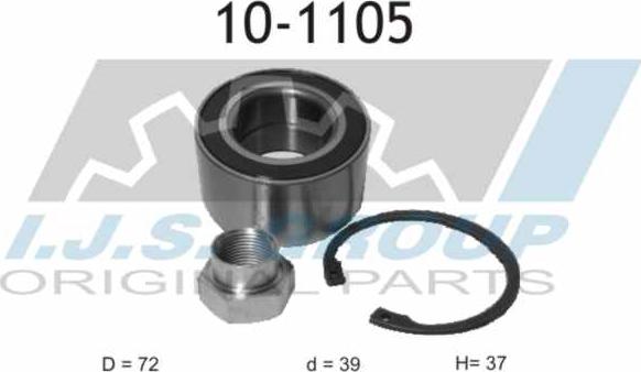 IJS GROUP 10-1105 - Kit cuscinetto ruota autozon.pro