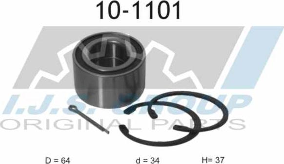 IJS GROUP 10-1101 - Kit cuscinetto ruota autozon.pro