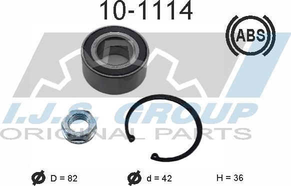 IJS GROUP 10-1114 - Kit cuscinetto ruota autozon.pro