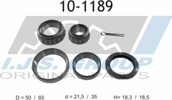 IJS GROUP 10-1189 - Kit cuscinetto ruota autozon.pro