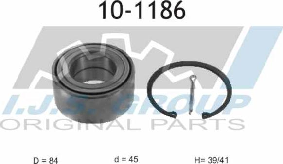 IJS GROUP 10-1186 - Kit cuscinetto ruota autozon.pro