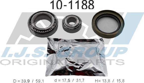 IJS GROUP 10-1188 - Kit cuscinetto ruota autozon.pro