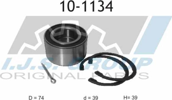 IJS GROUP 10-1134 - Kit cuscinetto ruota autozon.pro