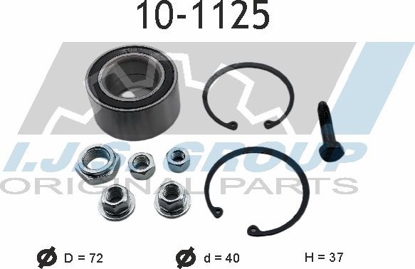 IJS GROUP 10-1125 - Kit cuscinetto ruota autozon.pro