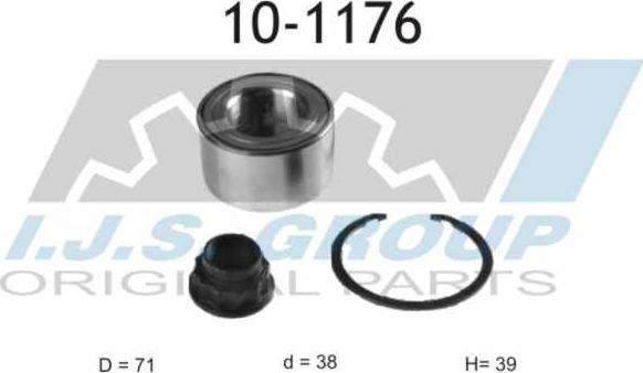 IJS GROUP 10-1176 - Kit cuscinetto ruota autozon.pro