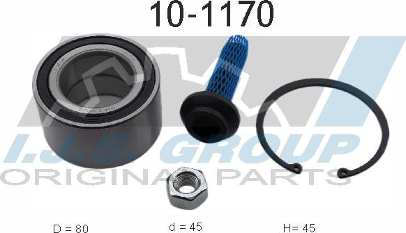 IJS GROUP 10-1170 - Kit cuscinetto ruota autozon.pro