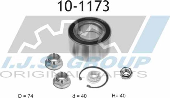 IJS GROUP 10-1173 - Kit cuscinetto ruota autozon.pro