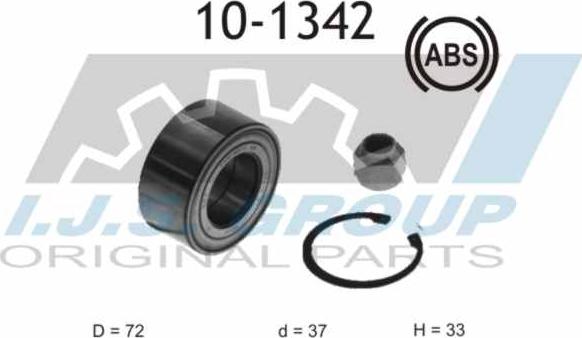 IJS GROUP 10-1342 - Kit cuscinetto ruota autozon.pro