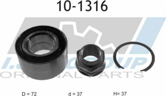 IJS GROUP 10-1316 - Kit cuscinetto ruota autozon.pro