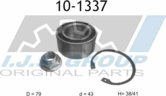 IJS GROUP 10-1337 - Kit cuscinetto ruota autozon.pro