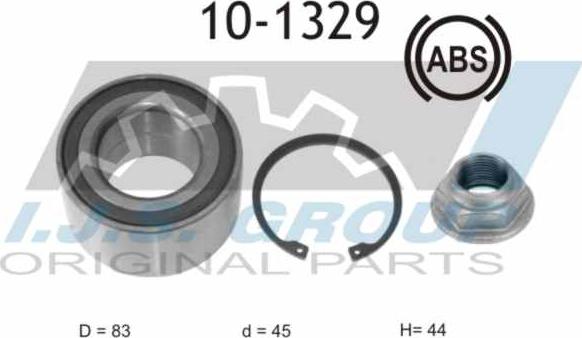 IJS GROUP 10-1329 - Kit cuscinetto ruota autozon.pro