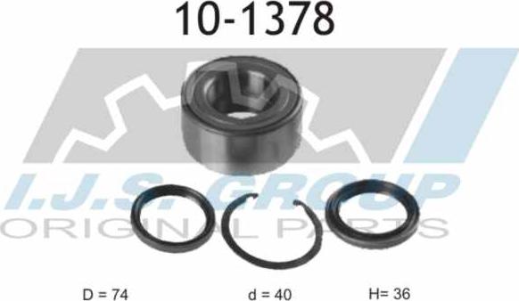 IJS GROUP 10-1378 - Kit cuscinetto ruota autozon.pro