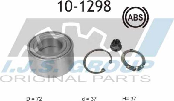 IJS GROUP 10-1298 - Kit cuscinetto ruota autozon.pro