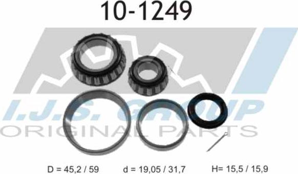 IJS GROUP 10-1249 - Kit cuscinetto ruota autozon.pro