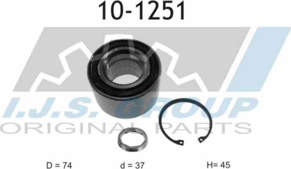 IJS GROUP 10-1251 - Kit cuscinetto ruota autozon.pro