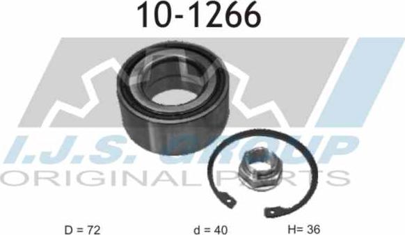 IJS GROUP 10-1266 - Kit cuscinetto ruota autozon.pro