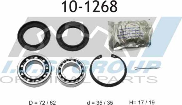 IJS GROUP 10-1268 - Kit cuscinetto ruota autozon.pro