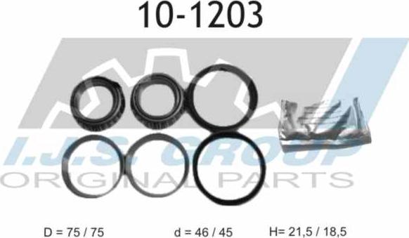 IJS GROUP 10-1203 - Kit cuscinetto ruota autozon.pro