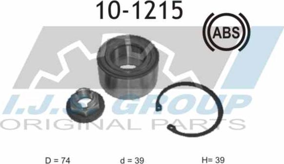 IJS GROUP 10-1215 - Kit cuscinetto ruota autozon.pro