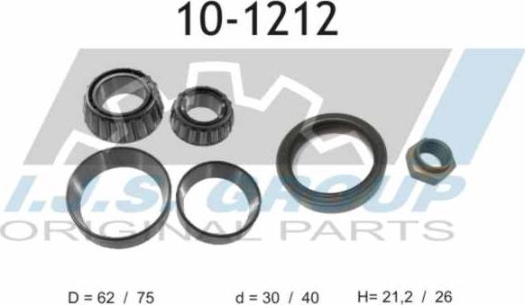 IJS GROUP 10-1212 - Kit cuscinetto ruota autozon.pro