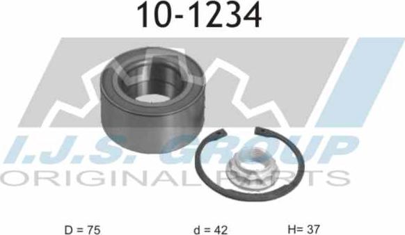 IJS GROUP 10-1234 - Kit cuscinetto ruota autozon.pro