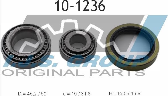 IJS GROUP 10-1236 - Kit cuscinetto ruota autozon.pro