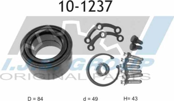 IJS GROUP 10-1237 - Kit cuscinetto ruota autozon.pro