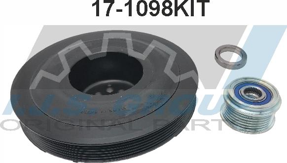 IJS GROUP 17-1098KIT - Puleggia cinghia, Albero a gomiti autozon.pro