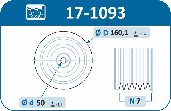 IJS GROUP 17-1093 - Puleggia cinghia, Albero a gomiti autozon.pro