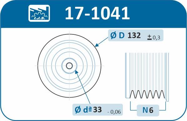 IJS GROUP 17-1041 - Puleggia cinghia, Albero a gomiti autozon.pro