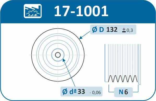 IJS GROUP 17-1001 - Puleggia cinghia, Albero a gomiti autozon.pro