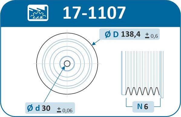 IJS GROUP 17-1107 - Puleggia cinghia, Albero a gomiti autozon.pro