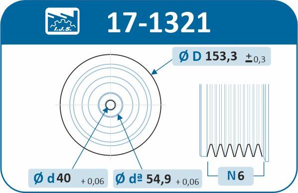 IJS GROUP 17-1321 - Puleggia cinghia, Albero a gomiti autozon.pro