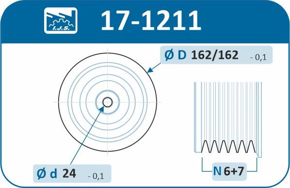 IJS GROUP 17-1211 - Puleggia cinghia, Albero a gomiti autozon.pro