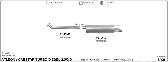 Imasaf 558000107 - Impianto gas scarico autozon.pro