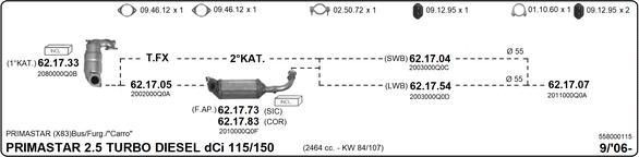 Imasaf 558000115 - Impianto gas scarico autozon.pro