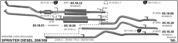 Imasaf 553000154 - Impianto gas scarico autozon.pro