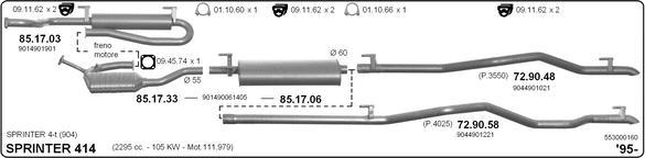 Imasaf 553000160 - Impianto gas scarico autozon.pro